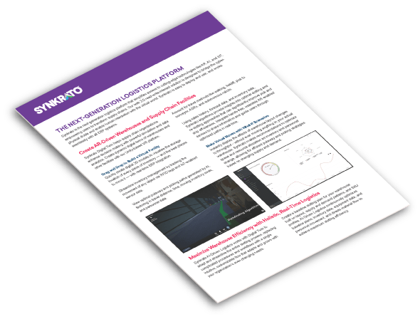 Data sheet, Synkrato Digital Twin and AI-Driven Logistics