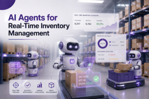 AI agents monitoring and updating warehouse inventory in real time