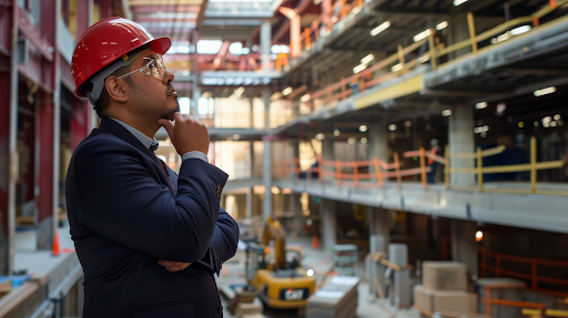 Warehouse manager assessing labor needs and operations in a warehouse